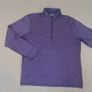 Greyson Guide Sport 1/4 Zip Mens Size‎ XL Golf Pullover Blue Heather Wolf Camo